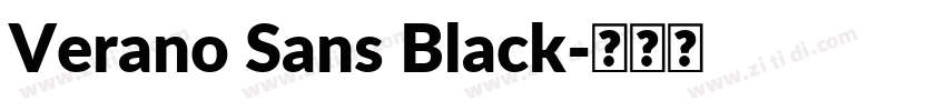 Verano Sans Black字体转换